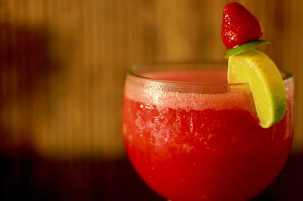 Strawberry Margarita at happy hour - HOtel Cielo